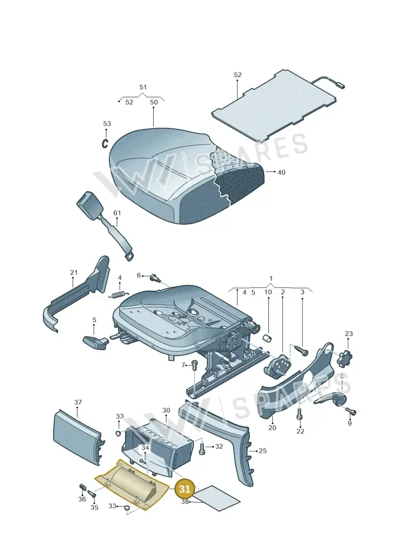 6Y0882615A82V — Volkswagen Amarok twin cab (2022-) diagram 683881200, position 31