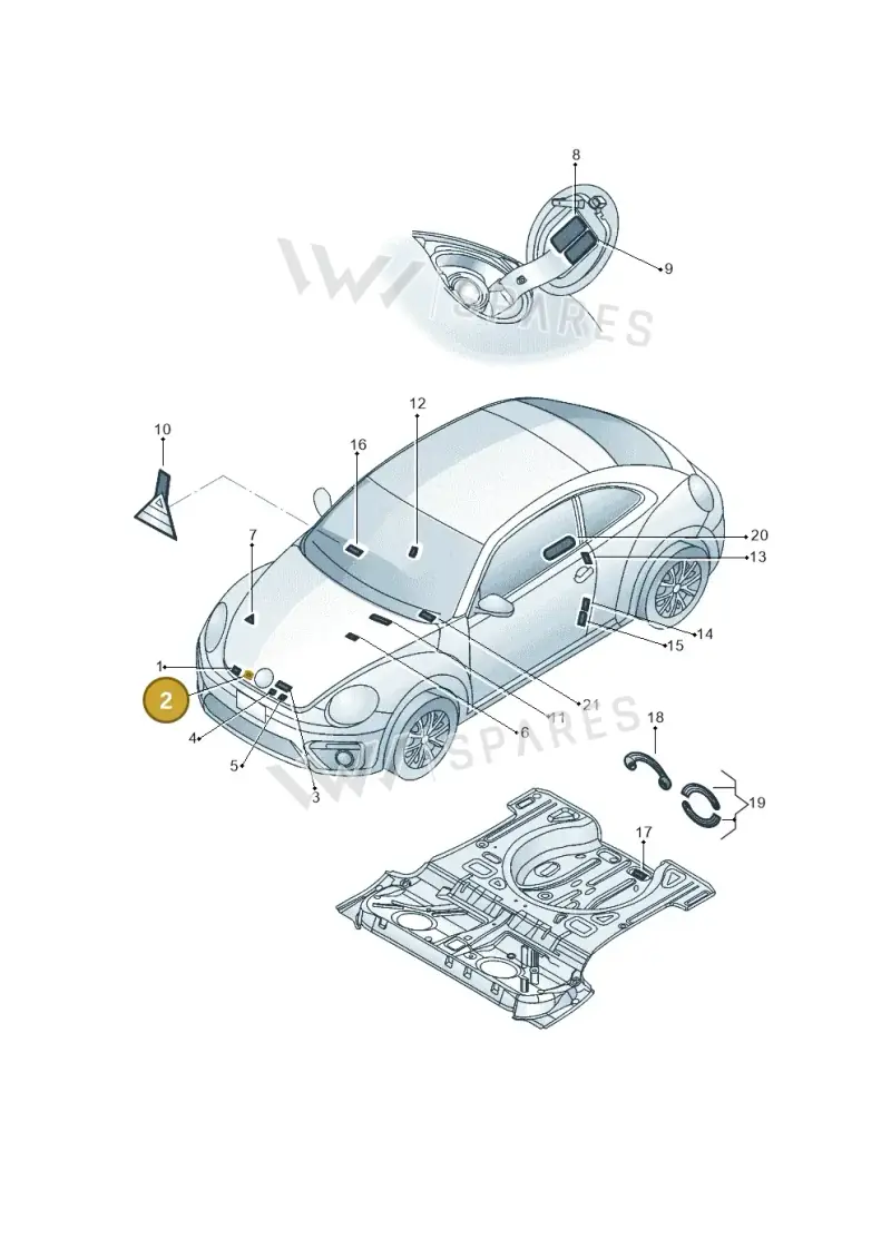 701010690B — Volkswagen Beetle (2016-2019) diagram 801010000, position 2