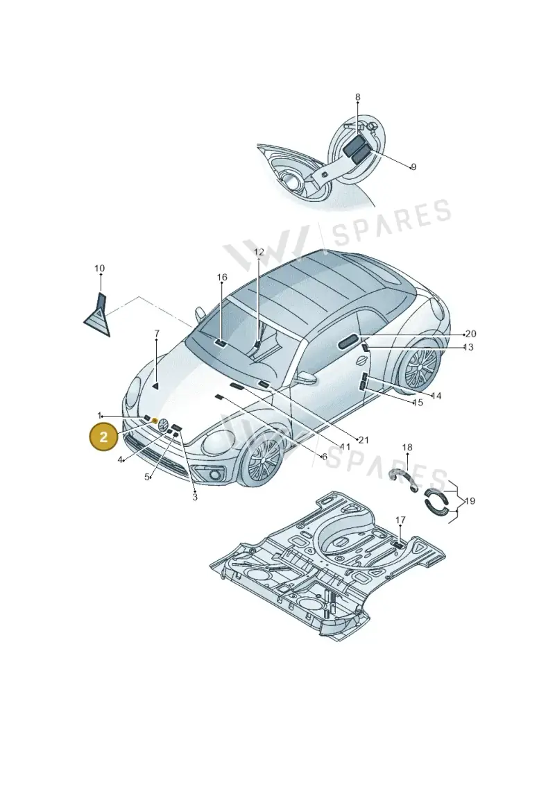 701010690B — Volkswagen New beetle cabriolet (2016-2019) diagram 802010000, position 2