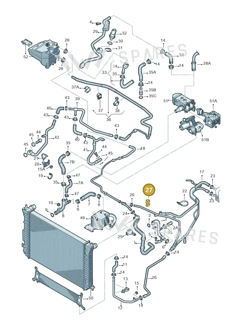 701422921 — Volkswagen Touareg                08> (2007-) diagram 274121630, position 27