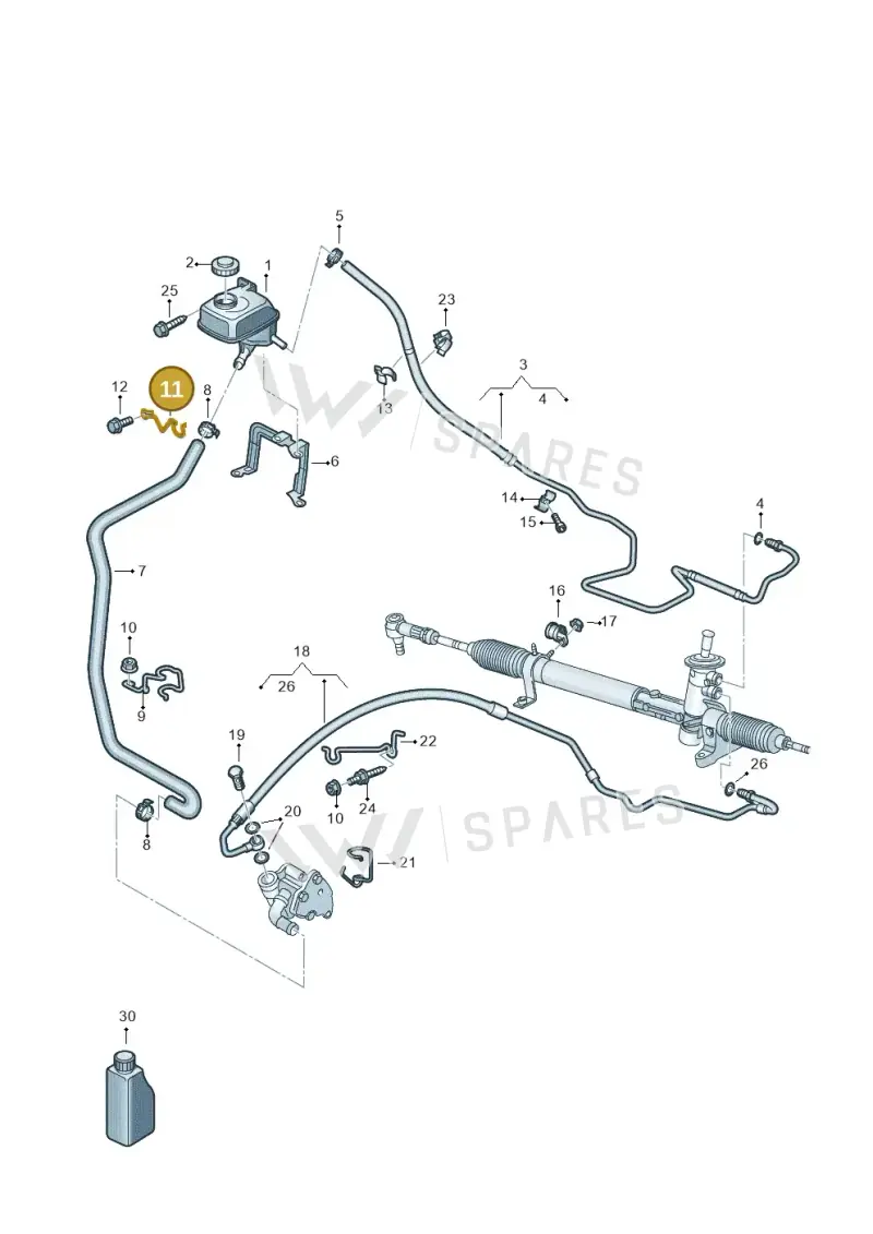 701422921 — Volkswagen Caddy panel van (2008-2010) diagram 443422500, position 11