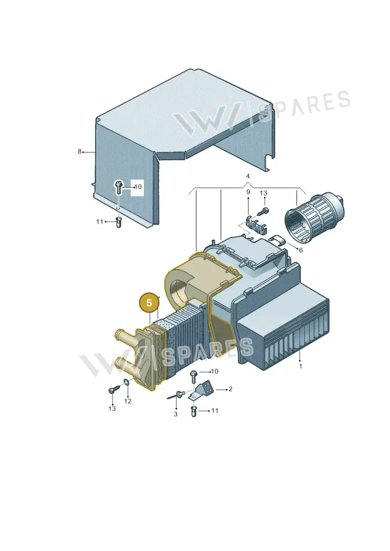 729819032 — Volkswagen Single-cab transp. (2019-2024) diagram 411819700, position 5