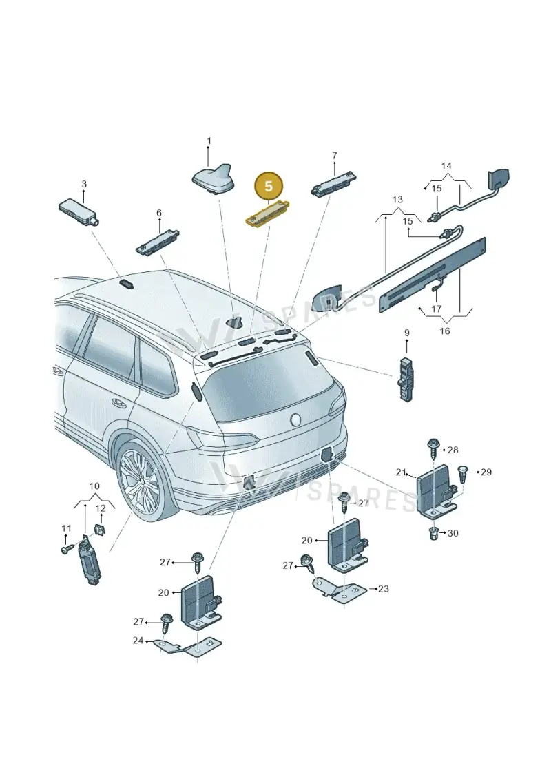 760035577T — Volkswagen Touareg (2017-2023) diagram 439035020, position 5