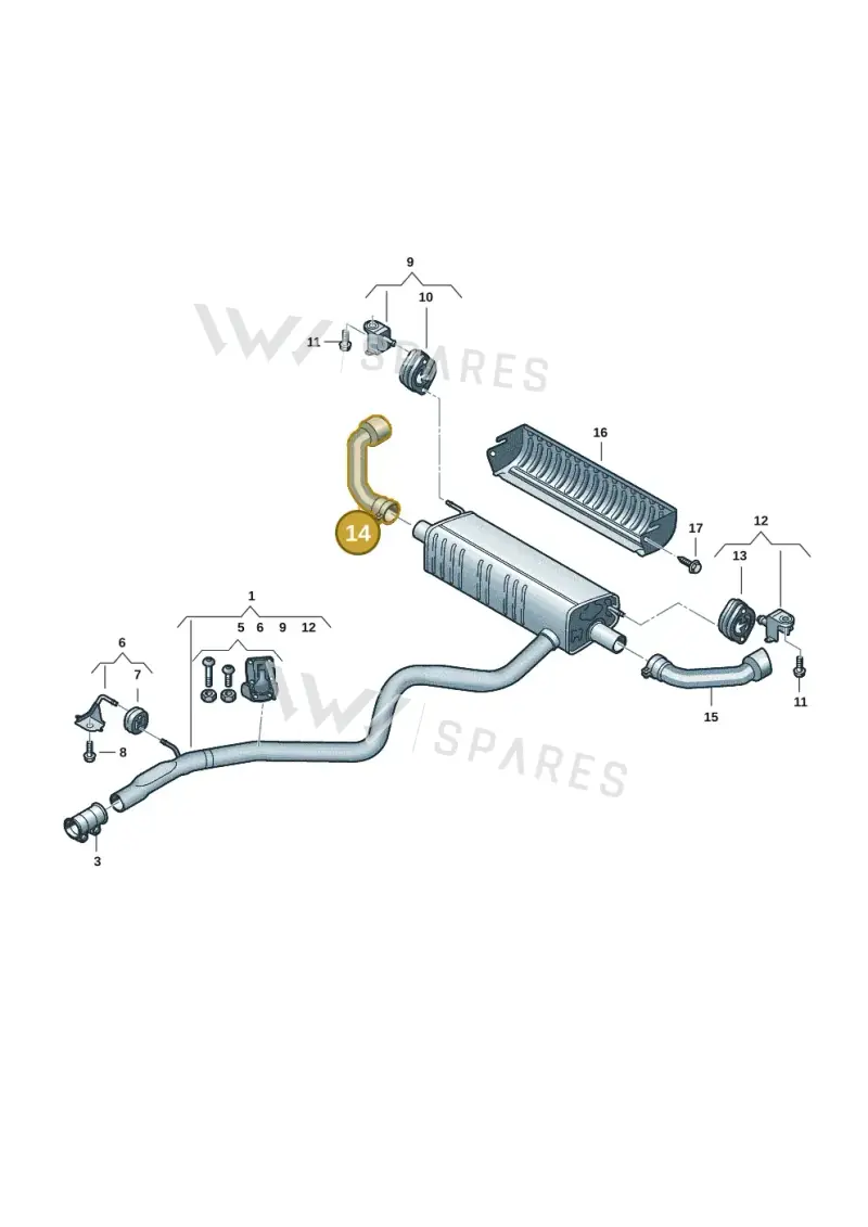 760253682F — Volkswagen Touareg (2017-2023) diagram 439253225, position 14