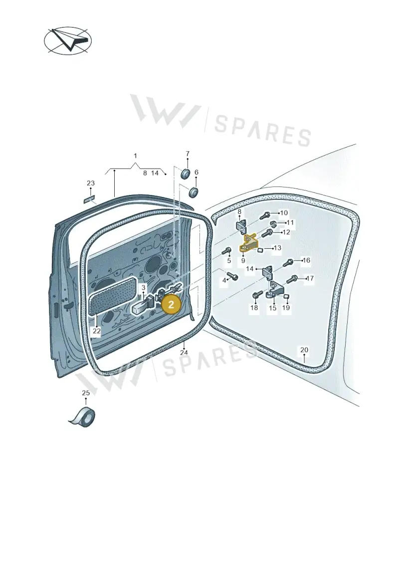 760837249B — Volkswagen Touareg (2017-2023) diagram 439831000, position 2