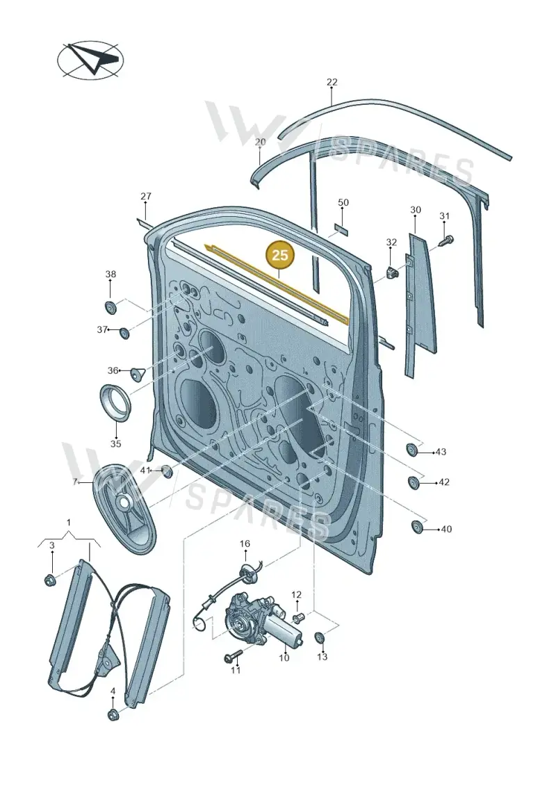 7608374785AP — Volkswagen Touareg (2017-2023) diagram 439837600, position 25