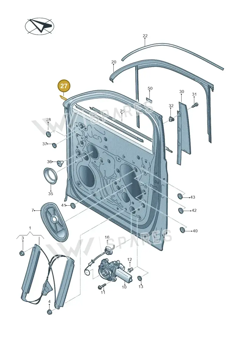 760837479 — Volkswagen Touareg (2017-2023) diagram 439837600, position 27