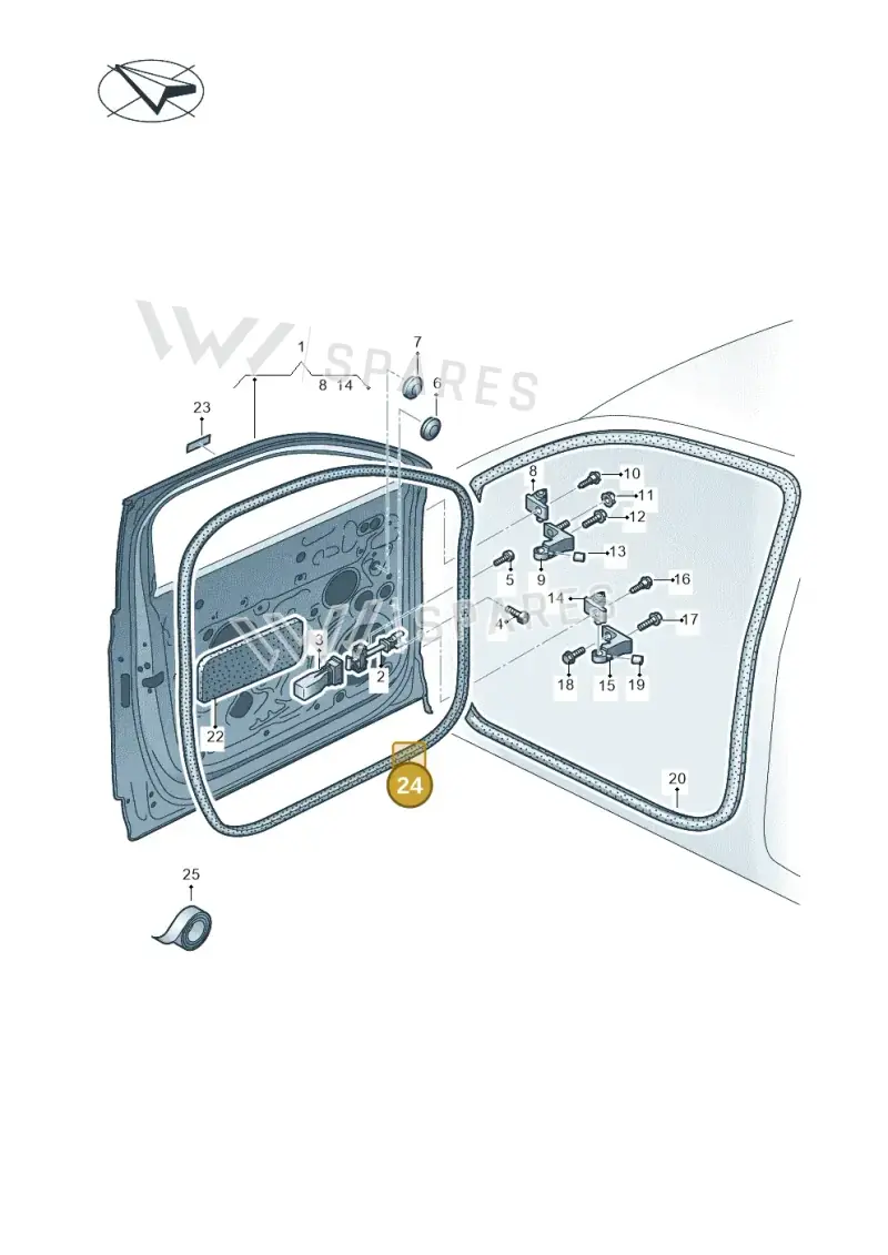 7608377015AP — Volkswagen Touareg (2017-2023) diagram 439831000, position 24
