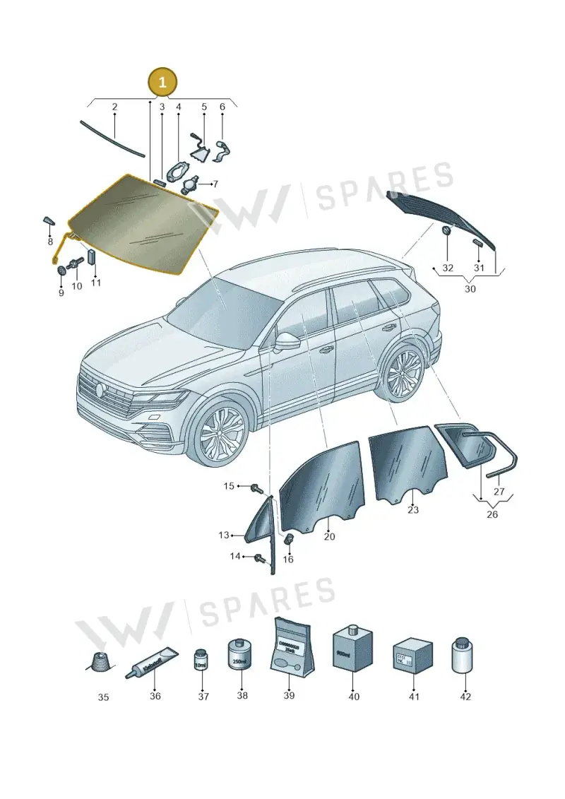 760845011APNVB — Volkswagen Touareg (2017-2025) diagram 439845000, position 1