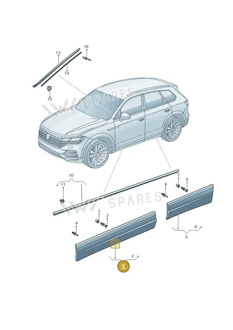 760854940EGRU — Volkswagen Touareg (2017-2023) diagram 439853020, position 1