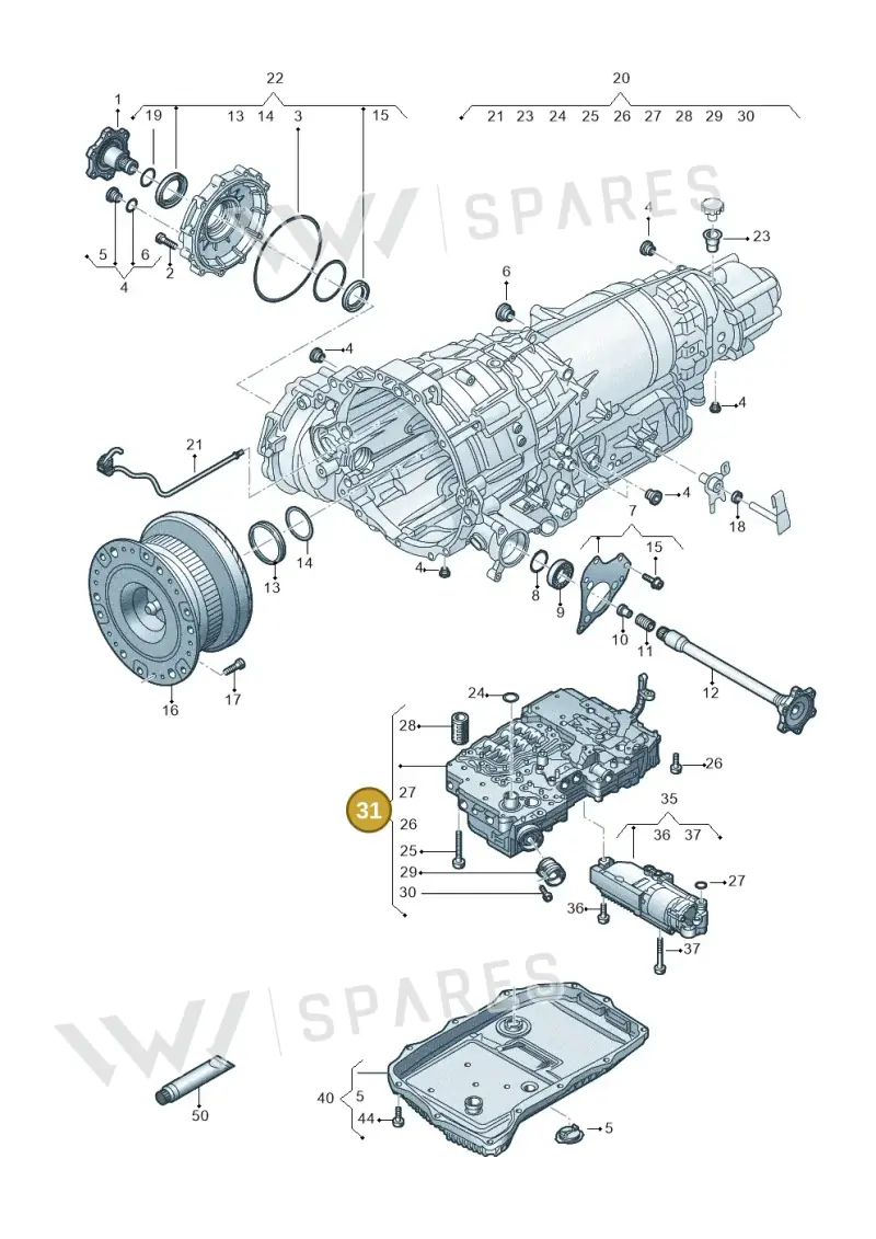 760927158G — Volkswagen Touareg (2017-2025) diagram 439300250, position 31