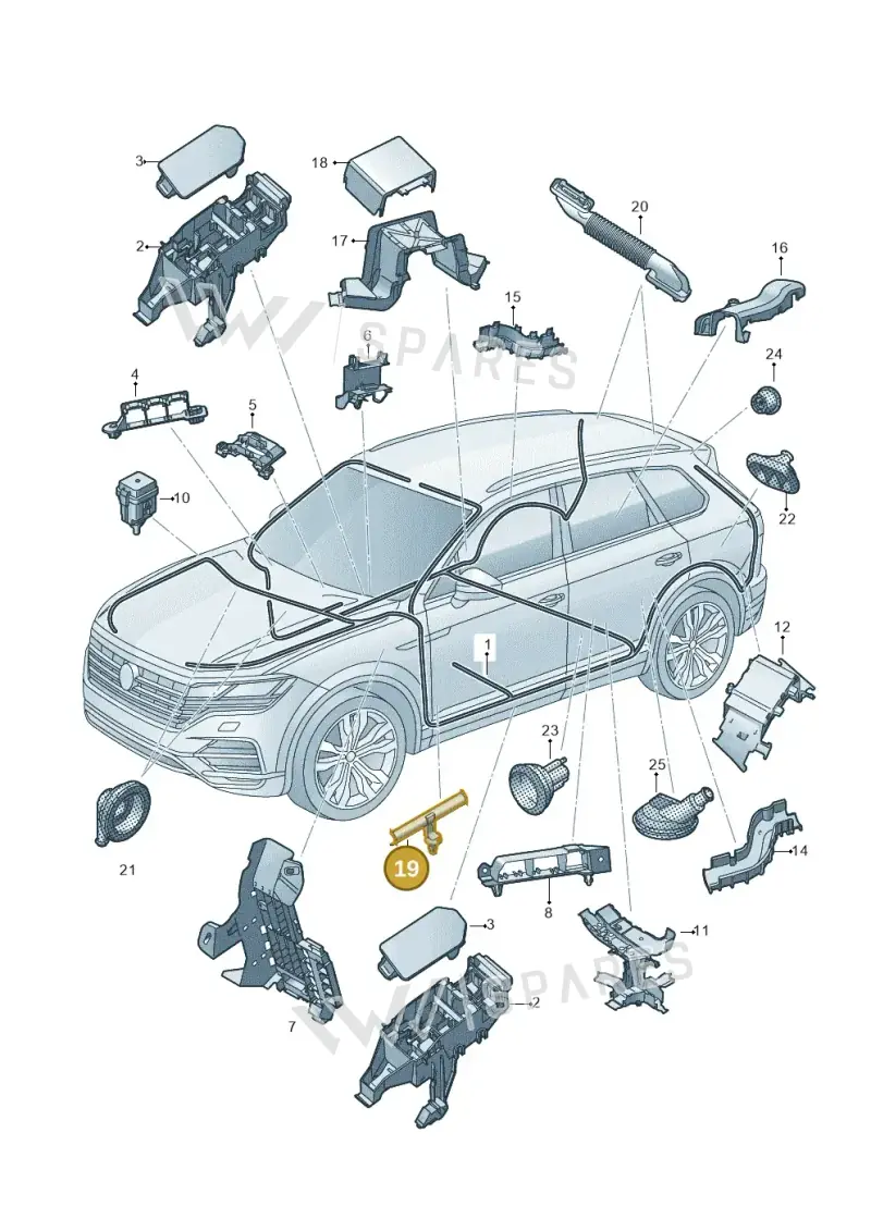 760971848A — Volkswagen Touareg (2017-2025) diagram 439971082, position 19