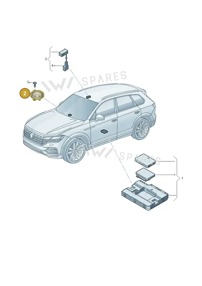 7C0035397 — Volkswagen Touareg (2017-2023) diagram 439035060, position 2