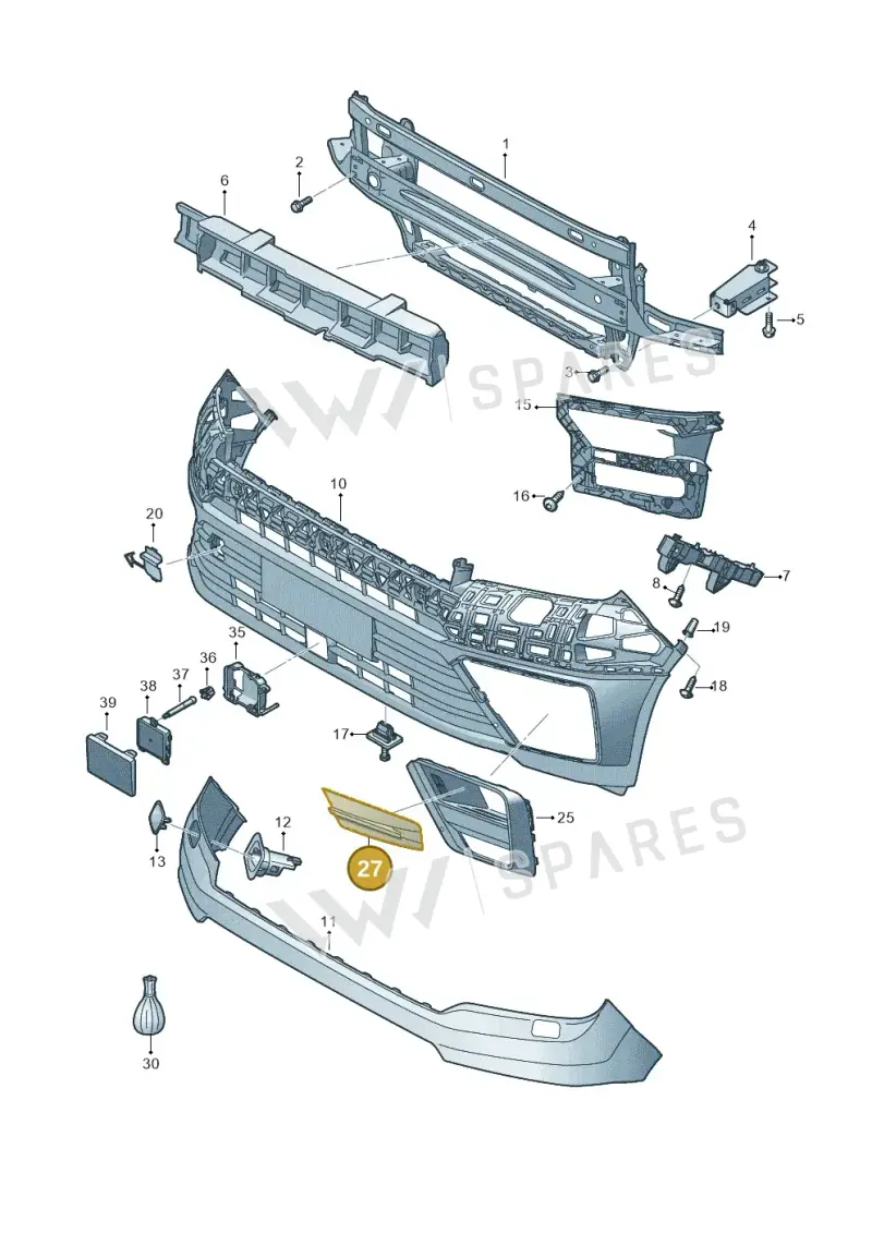 7C08072469B9 — Volkswagen E-Crafter 35 (2018-2024) diagram 806807000, position 27