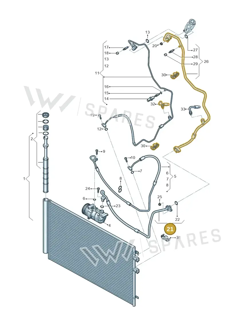 7C0816744B — Volkswagen MAN TGE 55 (2016-2021) diagram 806260400, position 21