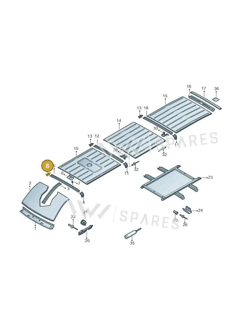 7C0817294A — Volkswagen MAN TGE 55 (2016-2021) diagram 806817000, position 8