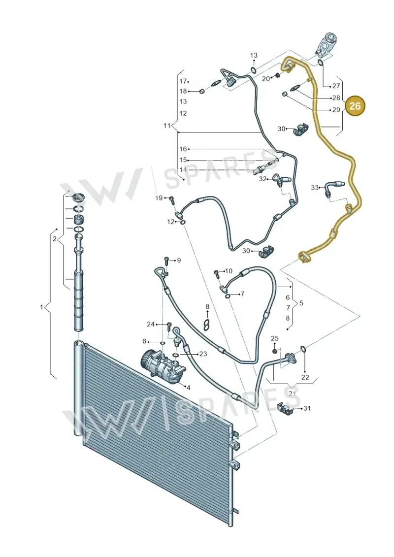 7C0820743F — Volkswagen MAN TGE 55 (2016-2021) diagram 806260400, position 26