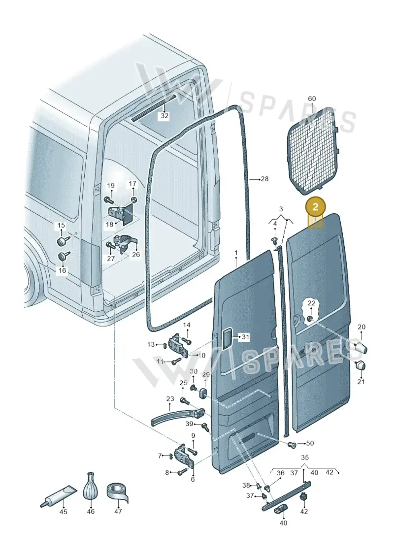 7C0827092BL — Volkswagen MAN TGE 55 (2016-2021) diagram 806827500, position 2
