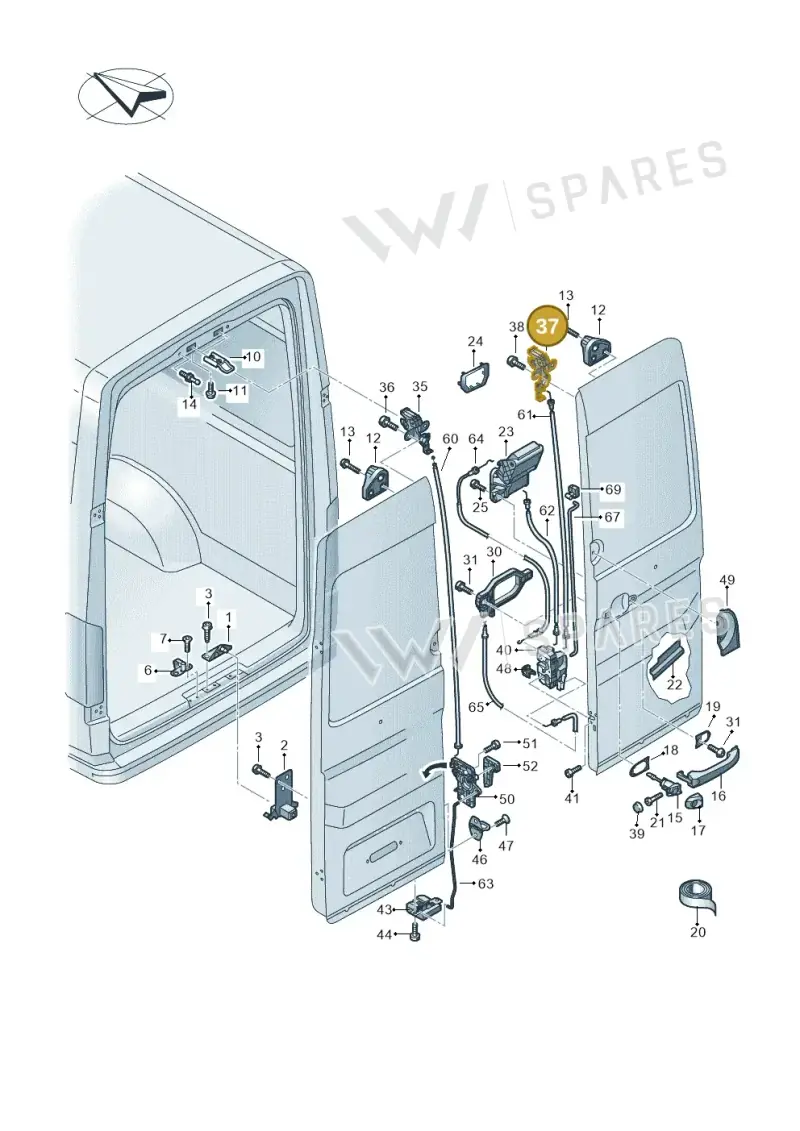 7C0827162D — Volkswagen E-Crafter 35 (2018-2024) diagram 806827650, position 37