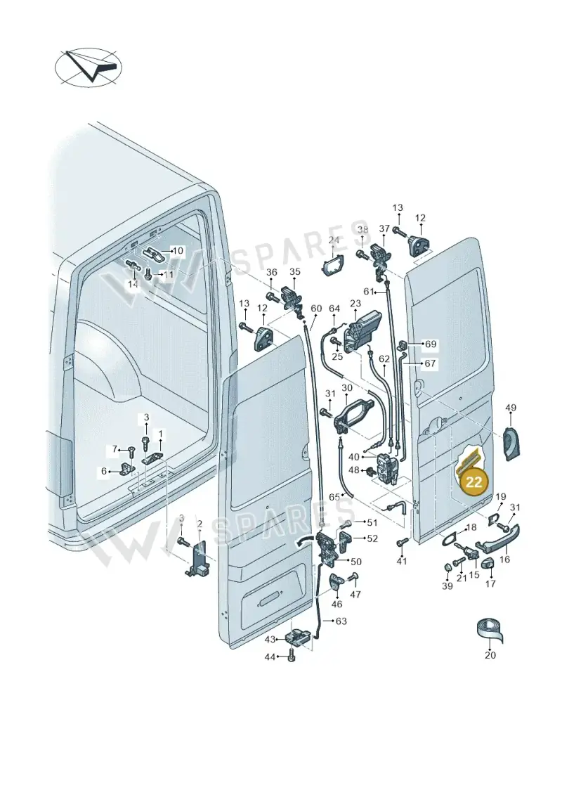 7C0827430 — Volkswagen E-Crafter 35 (2018-2024) diagram 806827650, position 22