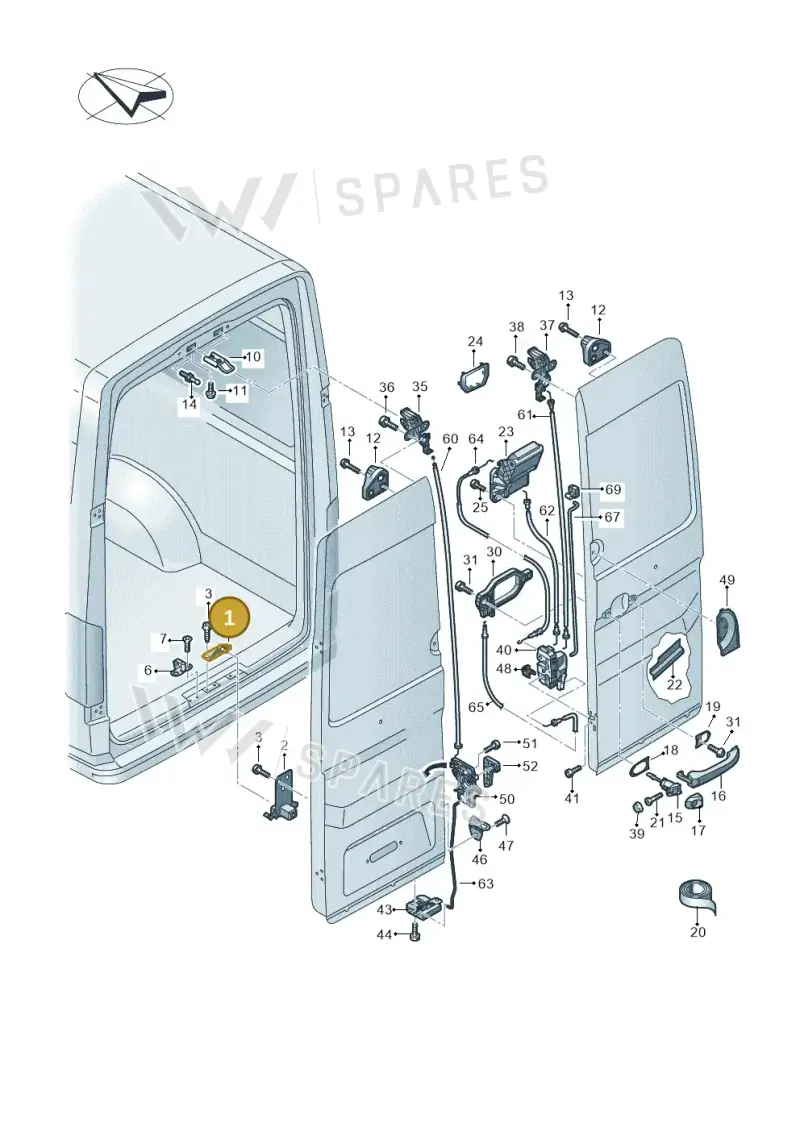 7C0827467 — Volkswagen E-Crafter 35 (2018-2024) diagram 806827650, position 1