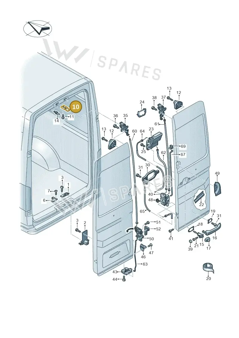 7C0827537 — Volkswagen E-Crafter 35 (2018-2024) diagram 806827650, position 10