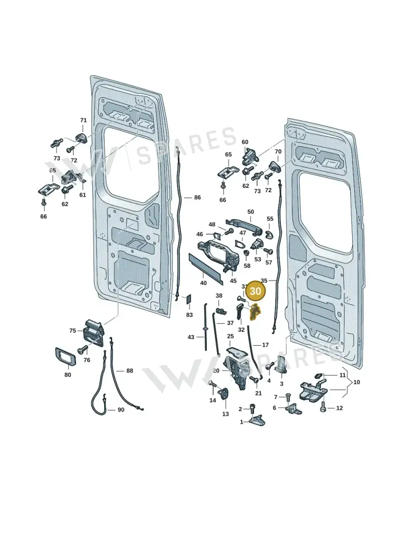 7C0827583 — Volkswagen MAN TGE 55 (2016-2021) diagram 7c0827110, position 30
