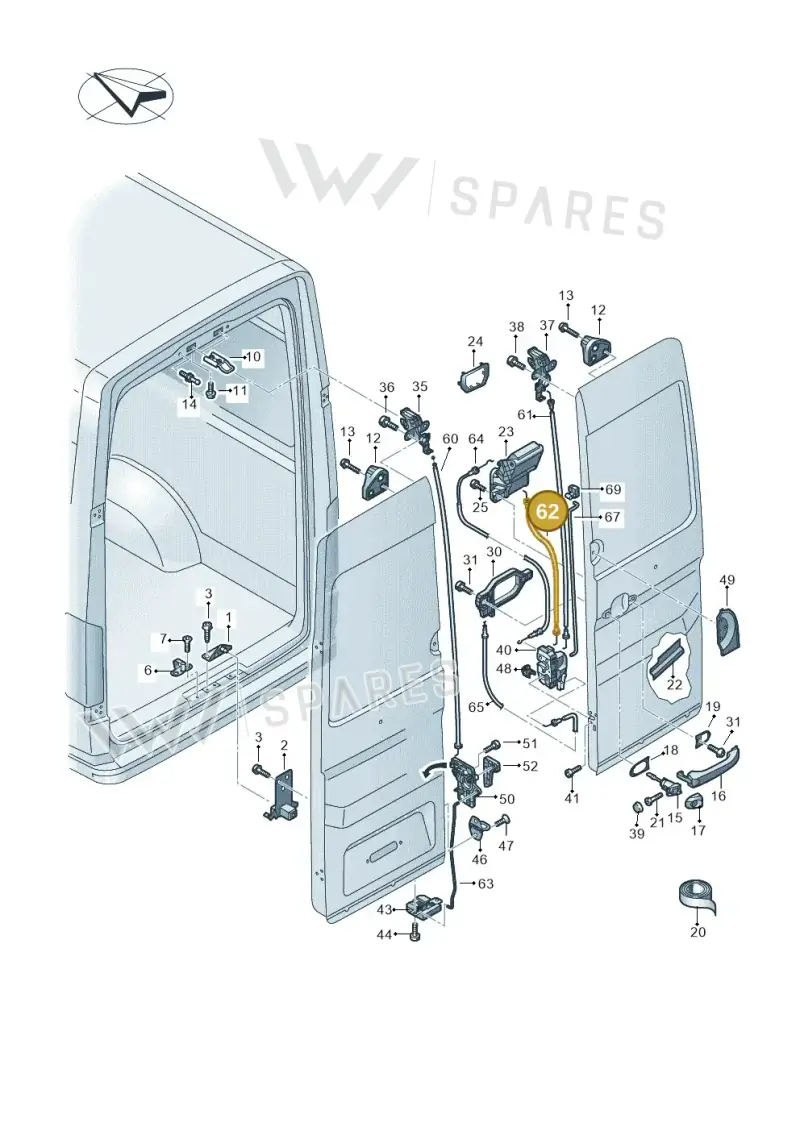 7C0827620A — Volkswagen E-Crafter 35 (2018-2024) diagram 806827650, position 62