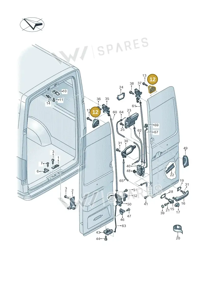 7C0827679C — Volkswagen E-Crafter 35 (2018-2024) diagram 806827650, position 12