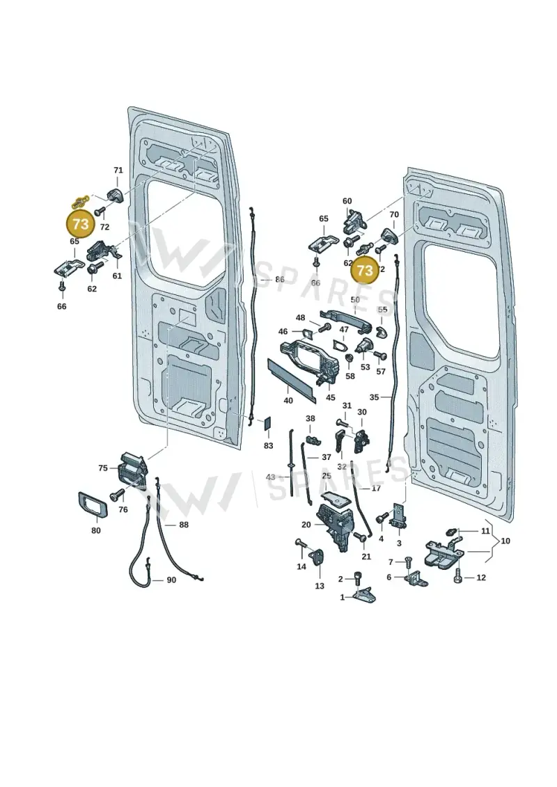 7C0827683 — Volkswagen MAN TGE 55 (2016-2021) diagram 7c0827110, position 73