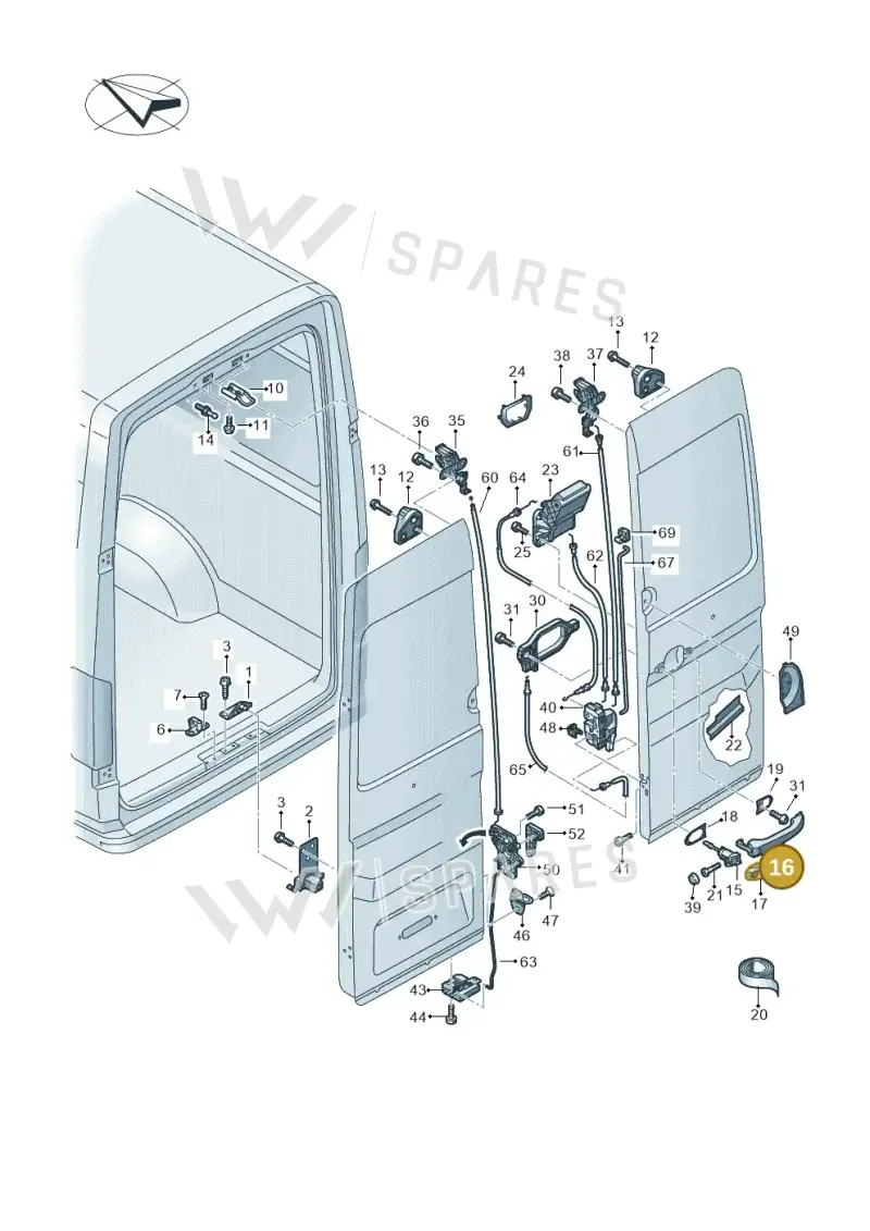 7C08372073FZ — Volkswagen E-Crafter 35 (2018-2024) diagram 806827650, position 16
