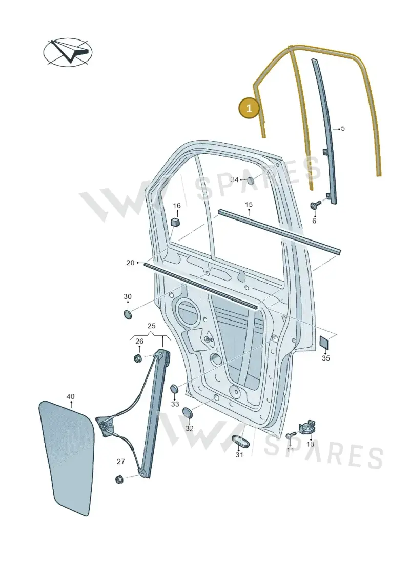 7C0837431A5AP — Volkswagen E-Crafter 35 (2018-2024) diagram 806837600, position 1