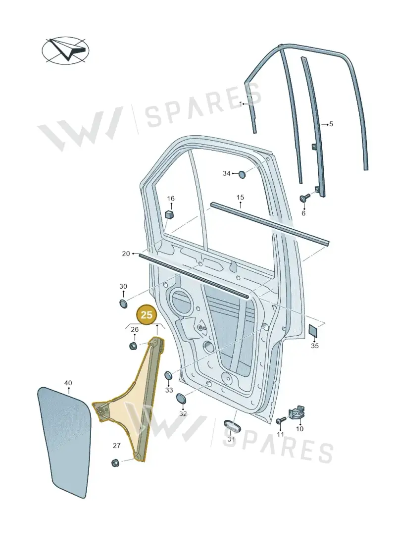 7C0837462A — Volkswagen E-Crafter 35 (2018-2024) diagram 806837600, position 25