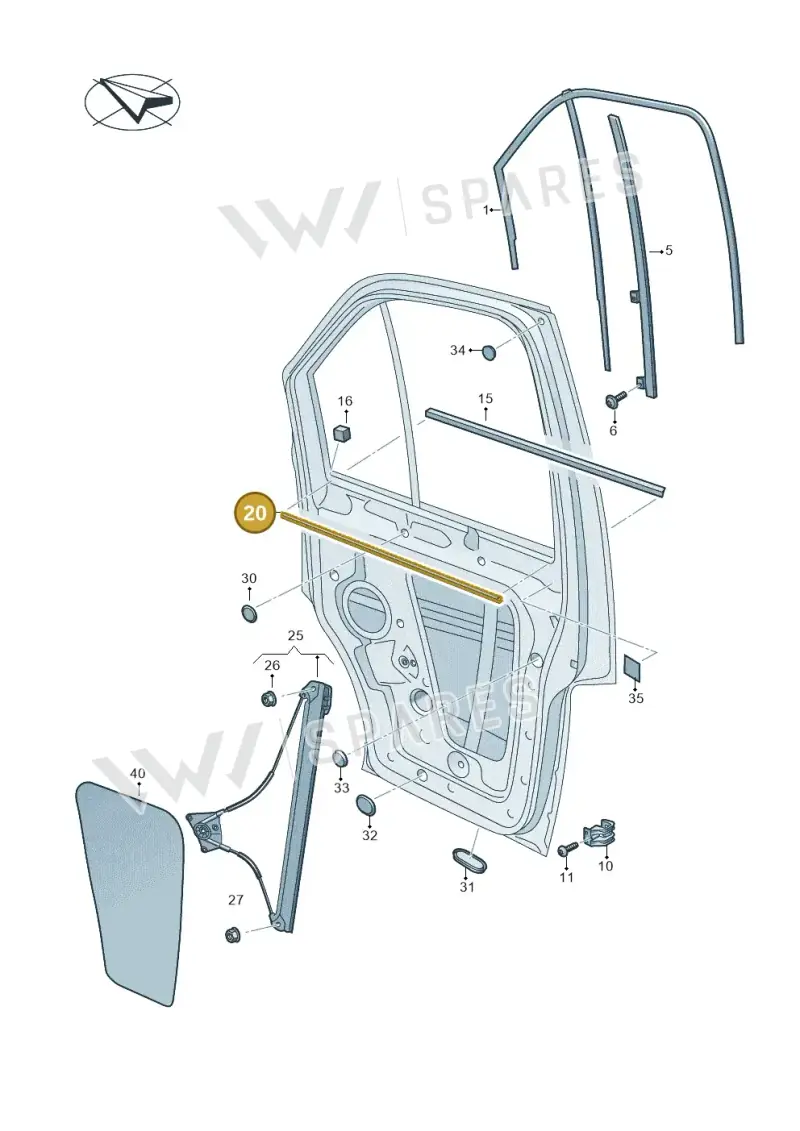 7C0837471A — Volkswagen E-Crafter 35 (2018-2024) diagram 806837600, position 20