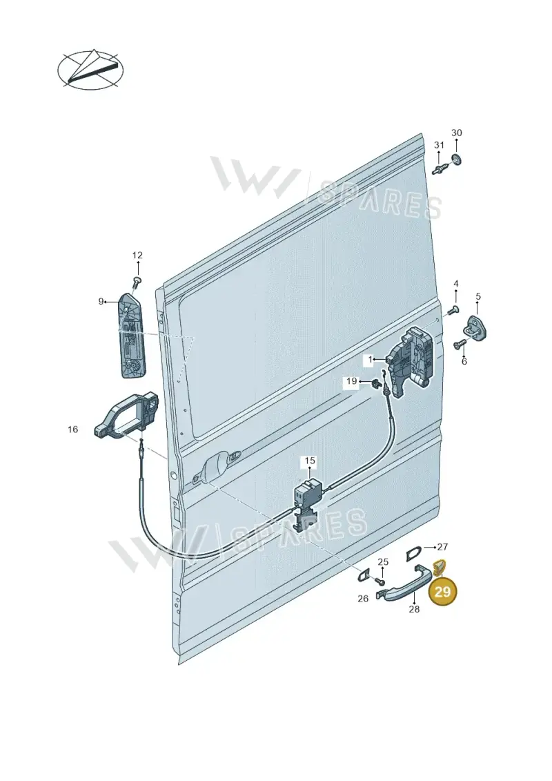 7C0837879A3FZ — Volkswagen E-Crafter 35 (2018-2024) diagram 806843300, position 29