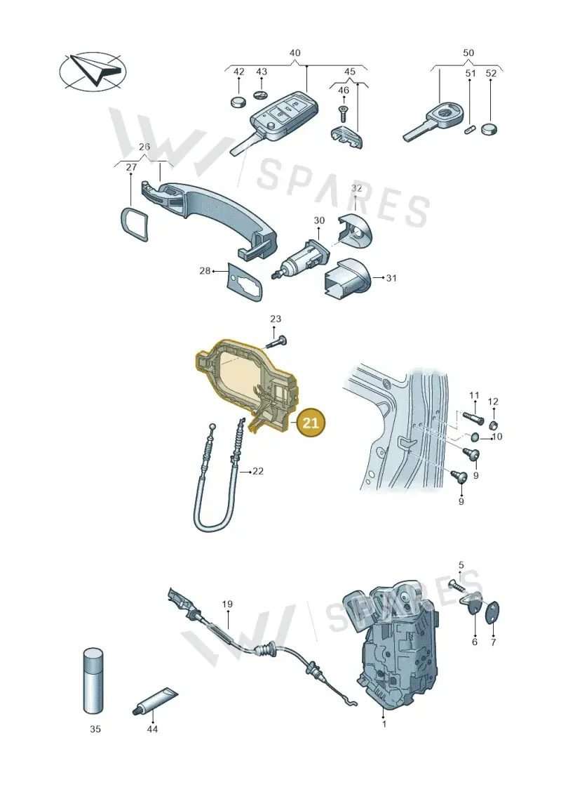 7C0837885B — Volkswagen E-Crafter 35 (2018-2024) diagram 806837000, position 21