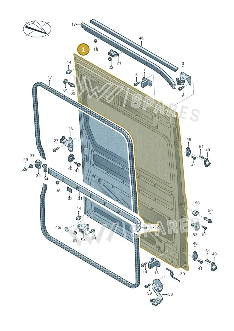7C0843107K — Volkswagen MAN TGE 55 (2016-2021) diagram 806843000, position 1