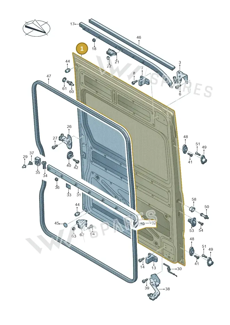 7C0843107L — Volkswagen MAN TGE 55 (2016-2021) diagram 806843000, position 1