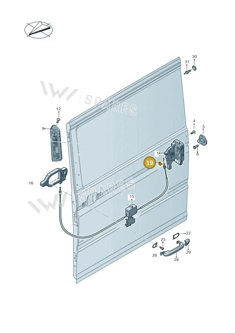 7C0843141 — Volkswagen E-Crafter 35 (2018-2024) diagram 806843300, position 19