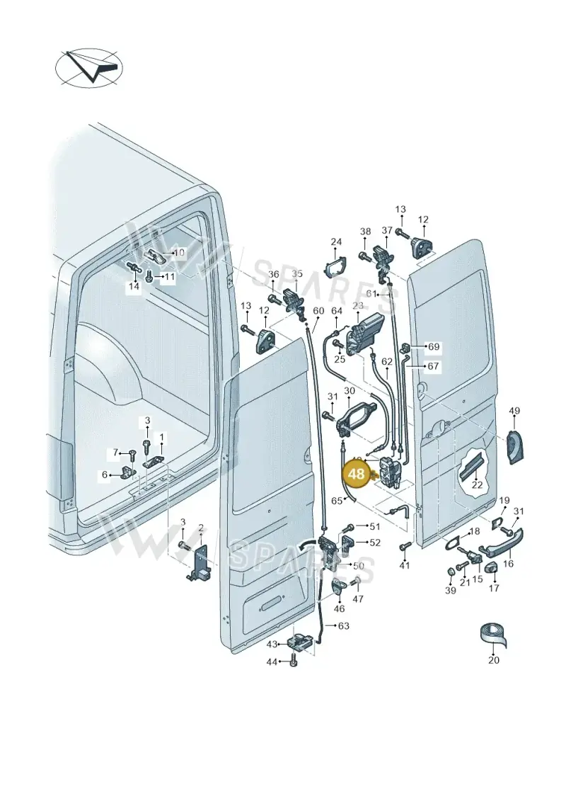 7C0843141 — Volkswagen E-Crafter 35 (2018-2024) diagram 806827650, position 48