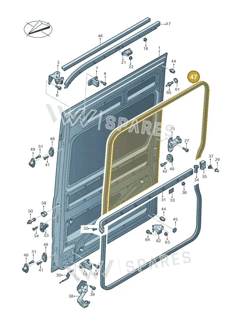 7C0843791AB — Volkswagen E-Crafter 35 (2018-2024) diagram 806843100, position 47