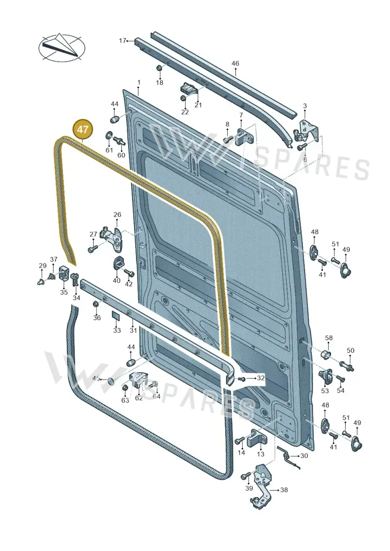 7C0843791AS — Volkswagen MAN TGE 55 (2016-2021) diagram 806843000, position 47