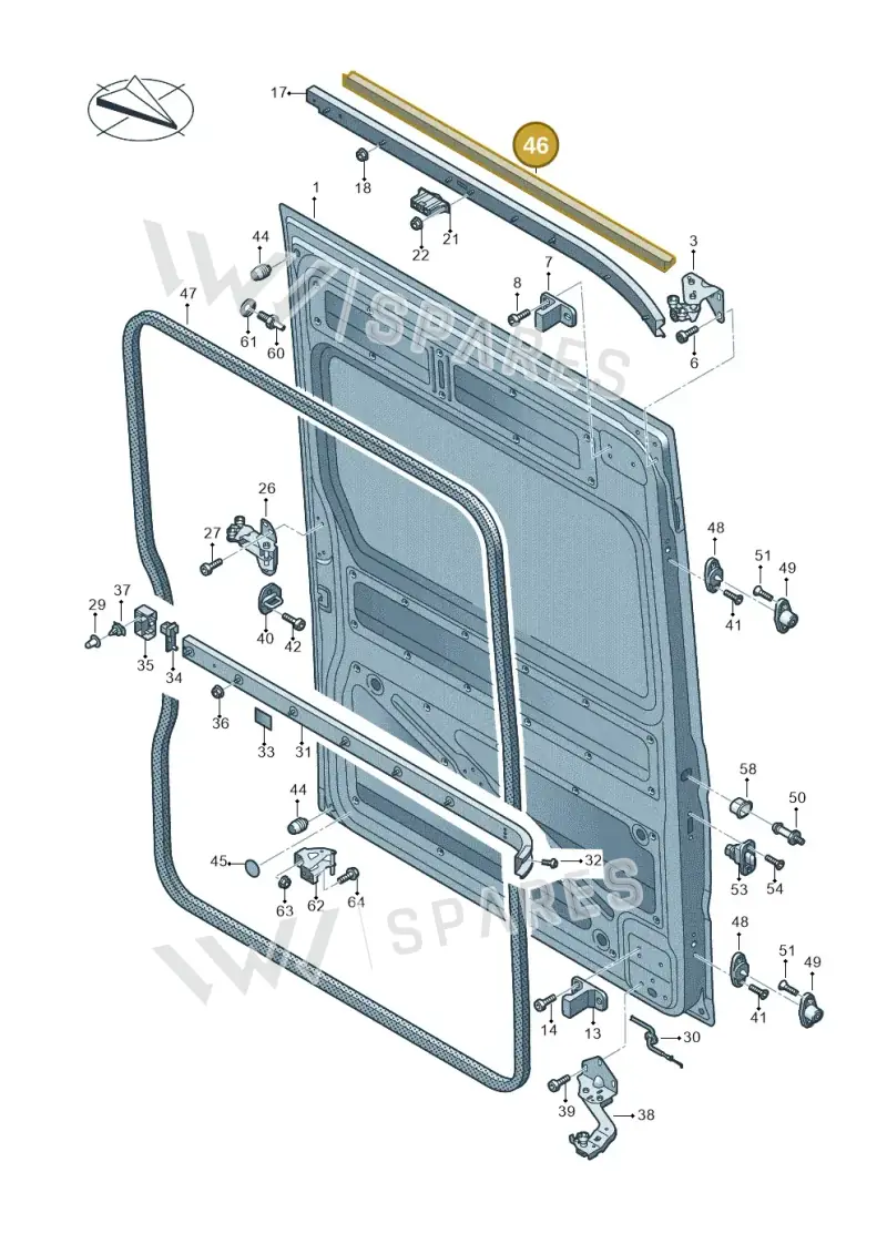 7C0843793B — Volkswagen MAN TGE 55 (2016-2021) diagram 806843000, position 46