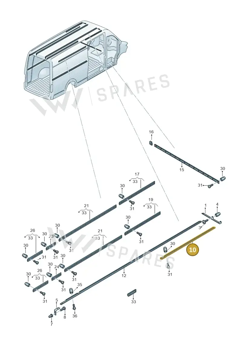 7C0860649A — Volkswagen MAN TGE 55 (2016-2021) diagram 806860020, position 10