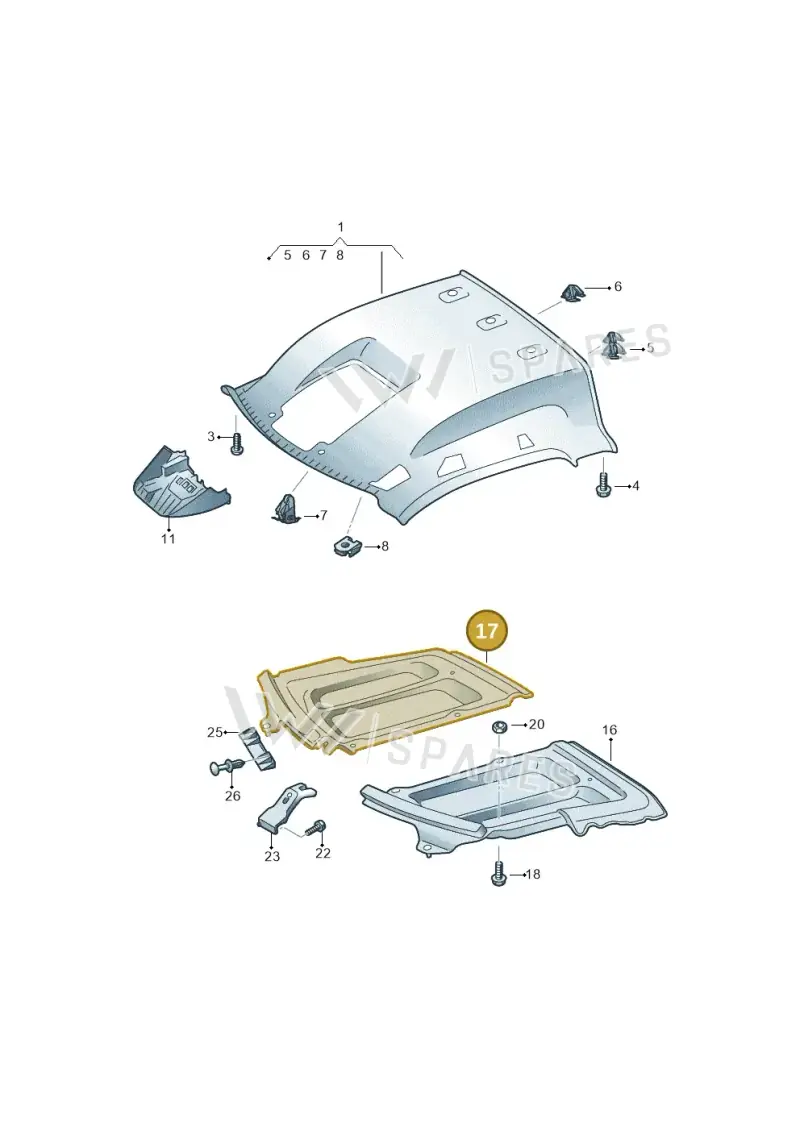 7C0867344B — Volkswagen E-Crafter 35 (2018-2024) diagram 599867055, position 17