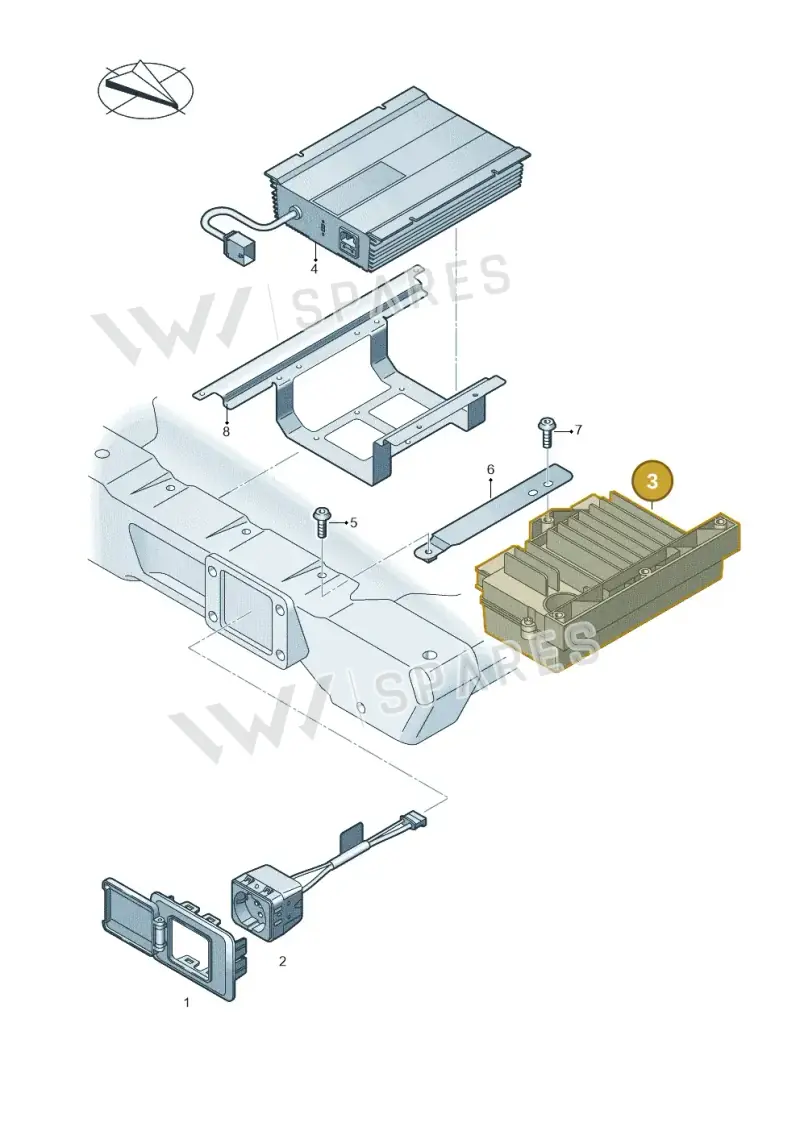 7C0907155 — Volkswagen MAN TGE 55 (2016-2021) diagram 806919250, position 3