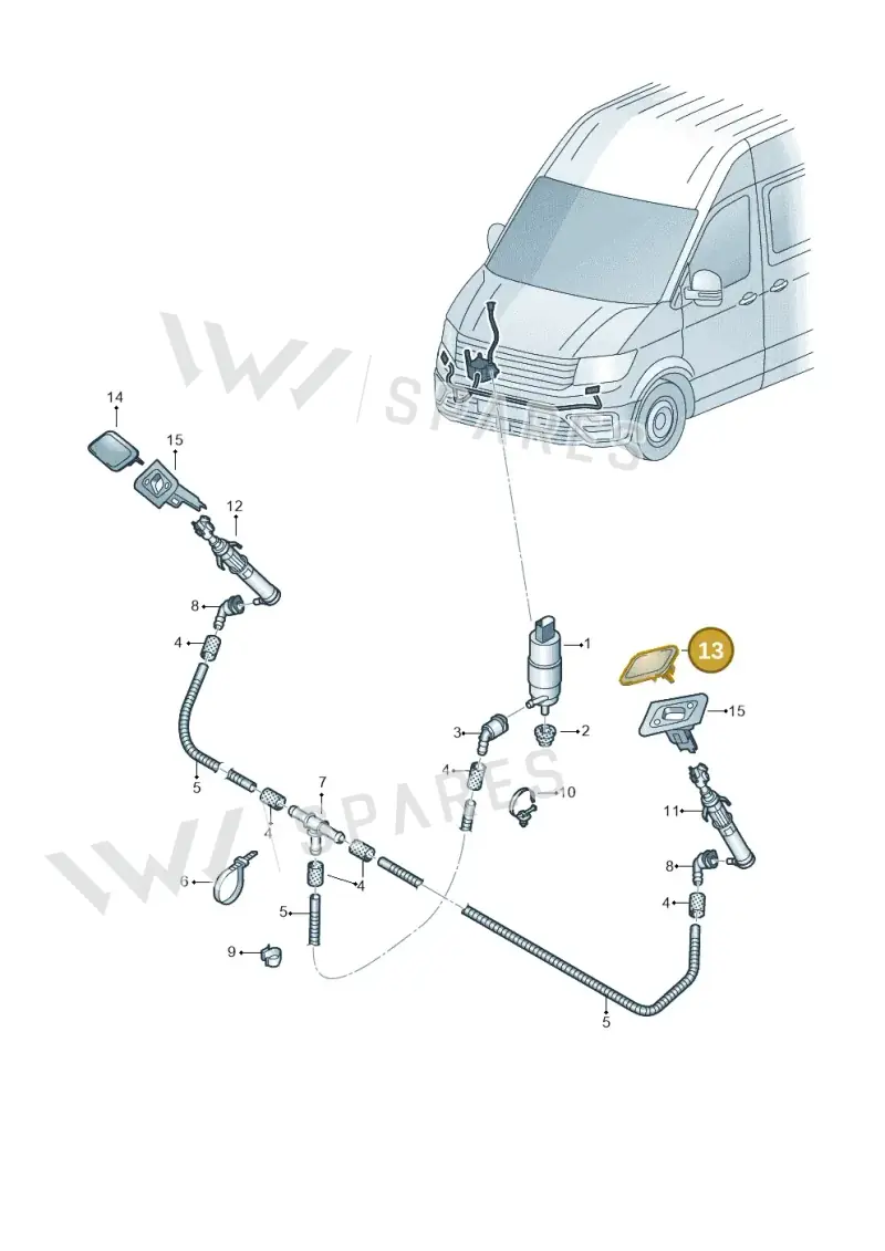 7C0955109BGRU — Volkswagen E-Crafter 35 (2018-2024) diagram 806955300, position 13