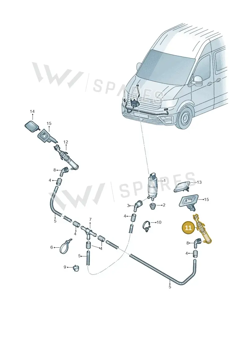 7C0955965 — Volkswagen E-Crafter 35 (2018-2024) diagram 806955300, position 11