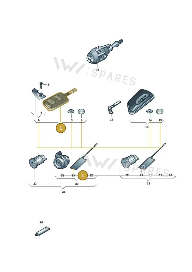 7C0959752HAIF — Volkswagen Caddy Maxi Kombi (2020-2024) diagram 2ka837100, position 1