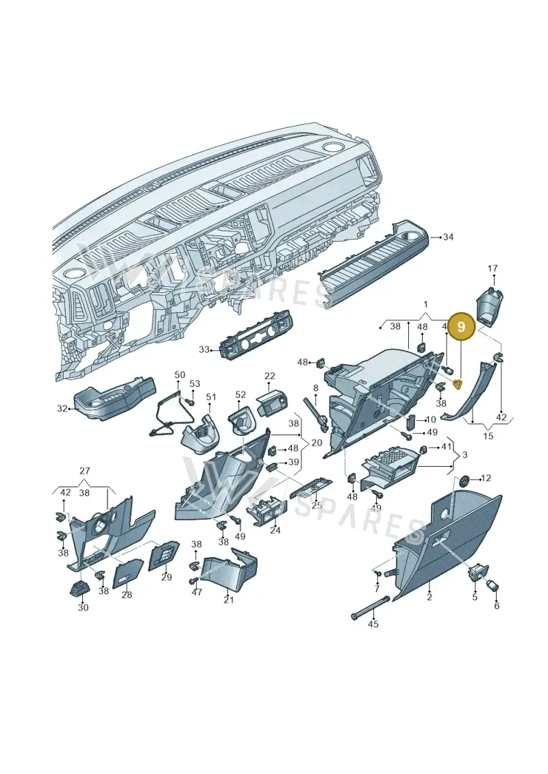 7C1858539NA2 — Volkswagen E-Crafter 35 (2018-2024) diagram 806857200, position 9